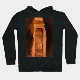 First Sight of The Treasury at Petra Hoodie